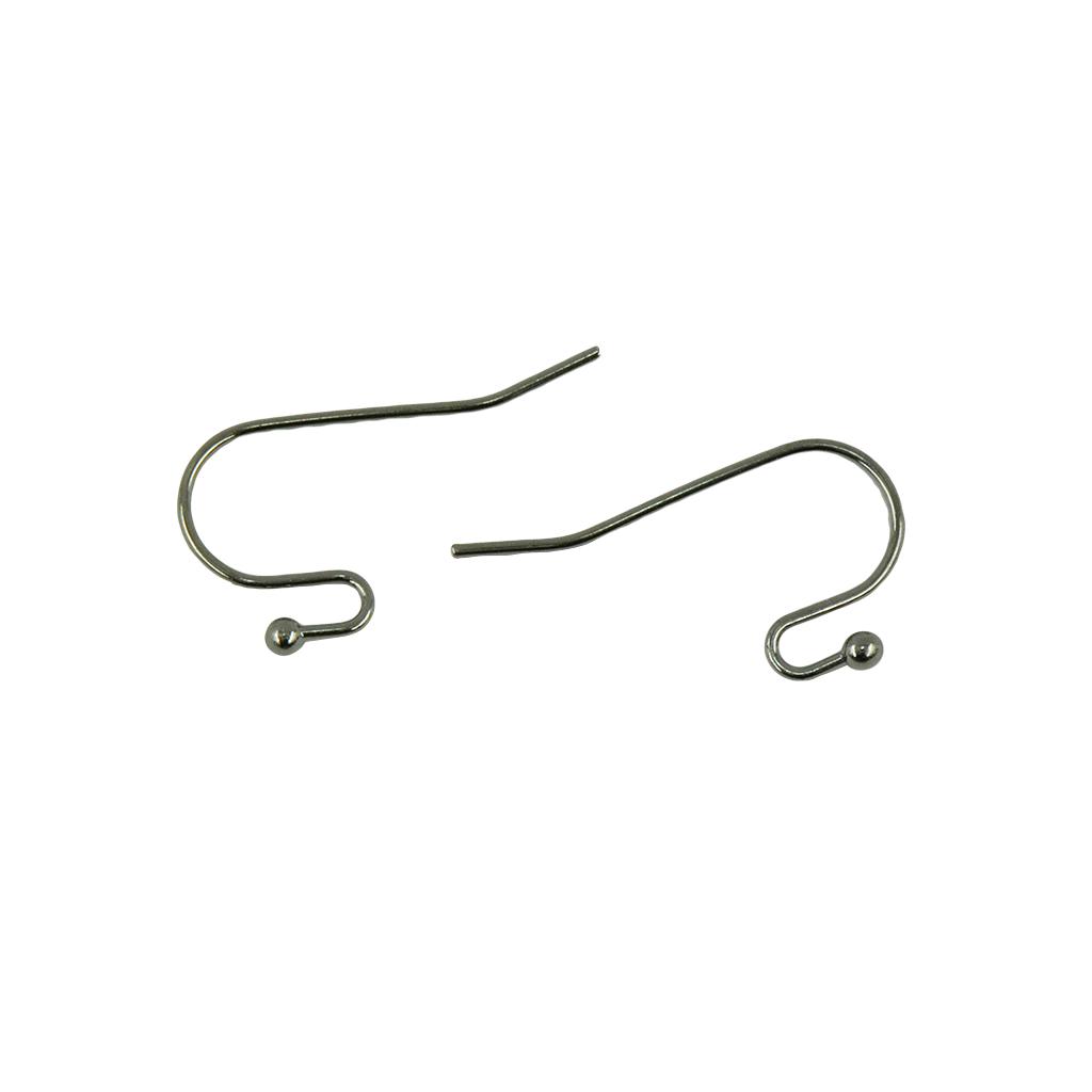 100 buc. Cârlig pentru cercei cu sârmă franceză din alamă