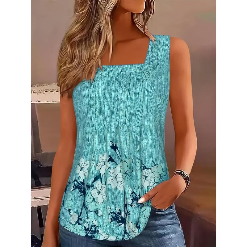 

Floral Print Ruffled Camisole Explosion 5XL
