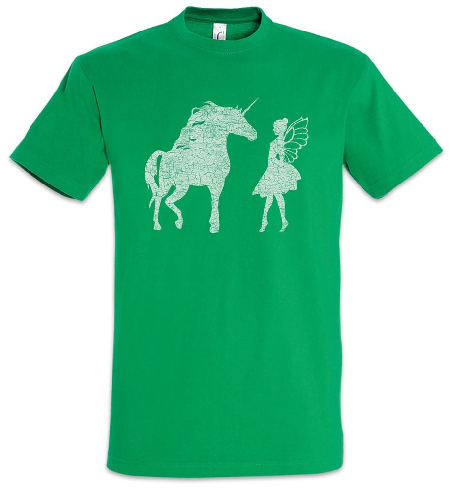 Unicorn Meets Fairy T-Shirt Horn Rainbow Fun Fairies Princess Fairytale Unicorn