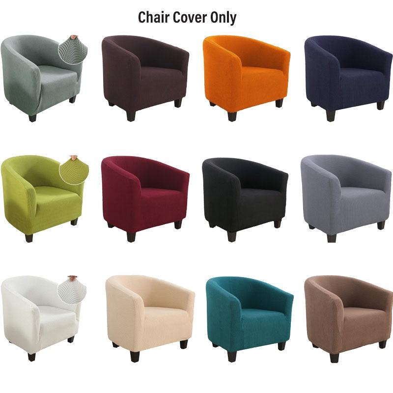 Thickened Elastic Furniture Bar Single Person Card Seat Cover For Tub Chair Pineapple Pattern Velvet Corn Grains Modern And Simple Style