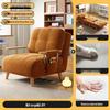 2026 Plush Foldable Sofa Bed: Dual-Use Log Style for Small Apartments and Balconies