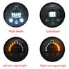 Motorcycle 7.5 Inch LED Headlight Fits For Harley Sportster Iron883 XL883 1200 Softail Dyna 7.5" Motorcycle Headlamp Cafe Racer