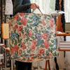 Nordic Oil Painting-Style Futon Cushion: Retro Light Luxury for Living Room Floor or Seat.