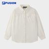 FUSION Women's Casual Woven Shirt Jacket