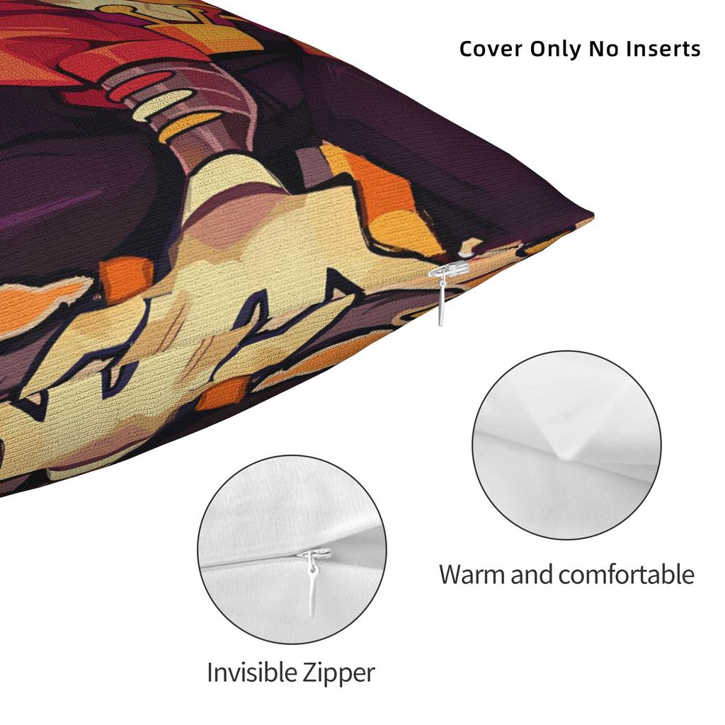 Deltarune 3 Tenna It Is Tv Time Pillow Case Soft Pillow Cover Novelty Cushion Cover For Living Room Bed Chair