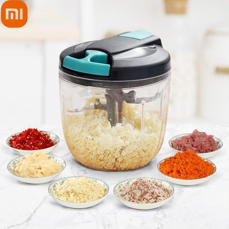 

Xiaomi Household, 900 мл, давилка для чеснока, овощерезка, мясорубка, овощерезка