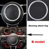 Car Styling Silver Steering Wheel Volume Ring Window button Trim for Porsche  Panamera Cayenne Macan Car Interior