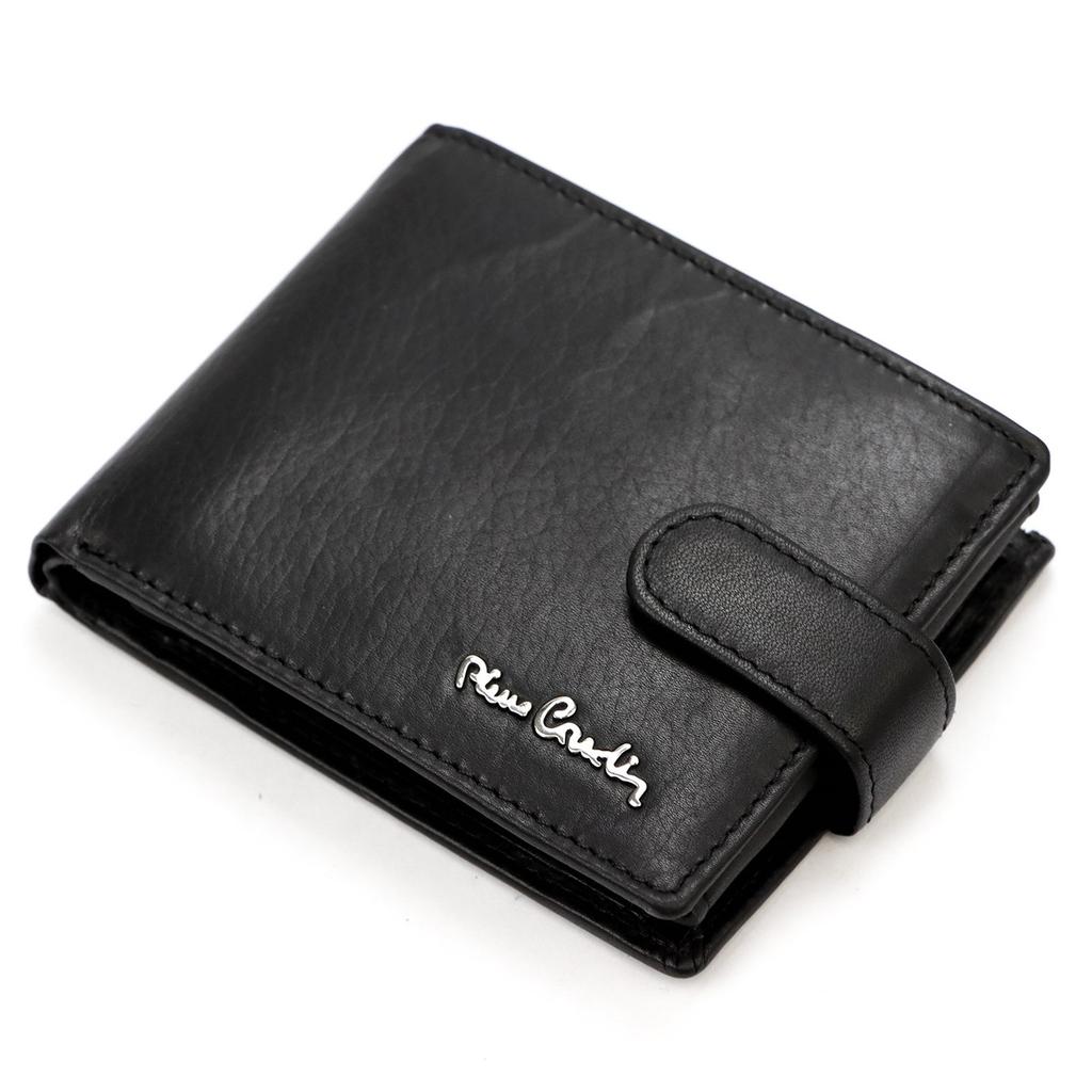 Verschließbarer Leder-Herrenportemonnaie von Pierre Cardin