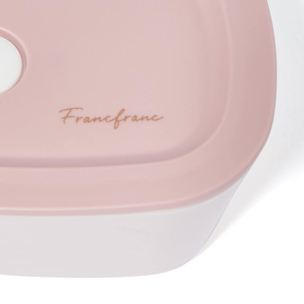 Francfranc Lunch Box Complete 5-Piece Set [All 3 Colors]- Includes Lunch Box, Chopsticks, Case, Pouch, Dishwasher Safe