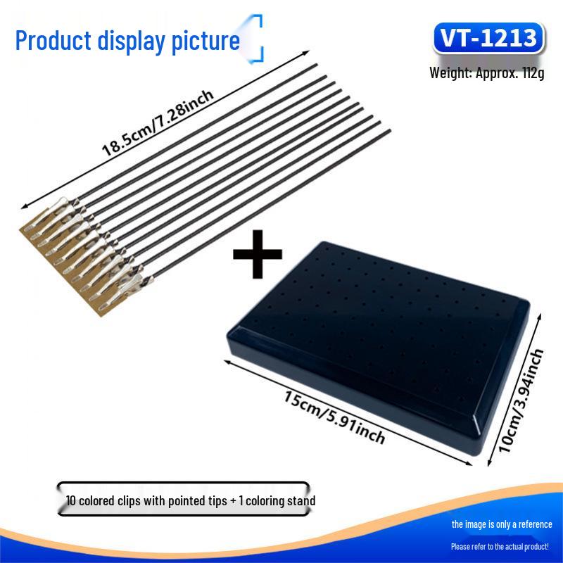 Metal Model Painting Clips with Protective Stand for Gundam Figures