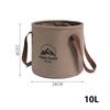 5/10/20L Outdoor Multifunctional Bucket Collapsible Portable Travel Bucket Large Capacity Carrying Bucket Camping Fishing Bucket