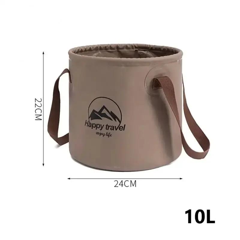 5/10/20L Outdoor Multifunctional Bucket Collapsible Portable Travel Bucket Large Capacity Carrying Bucket Camping Fishing Bucket