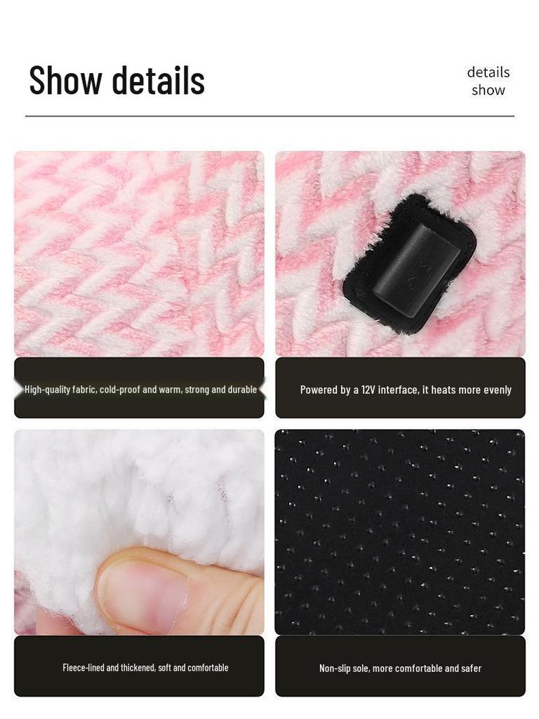 Heated Massaging High-Top Thermal Socks for Families - Thick, Warm, Electric Heated for Cold Weather