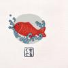 canvas tote Matilda and Sea Bream OW [Kusuguru Japan] Japanese-patterned bag,