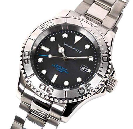 Solar 3 Hand Date 10 ATM Water Resistant Silver [Mauro Geraldi] MJ061-3 Men's