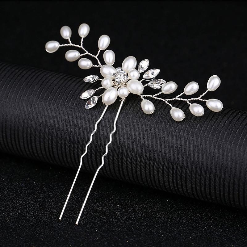 Elegant Bridal Handmade Pearl Flower Hairpin Pin Clevis Beautiful Hair Accessories Wedding Hair Pins Bridesmaid Bridal Decor