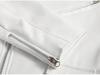Men's White PU Leather Jacket - Stylish & Trendy Design