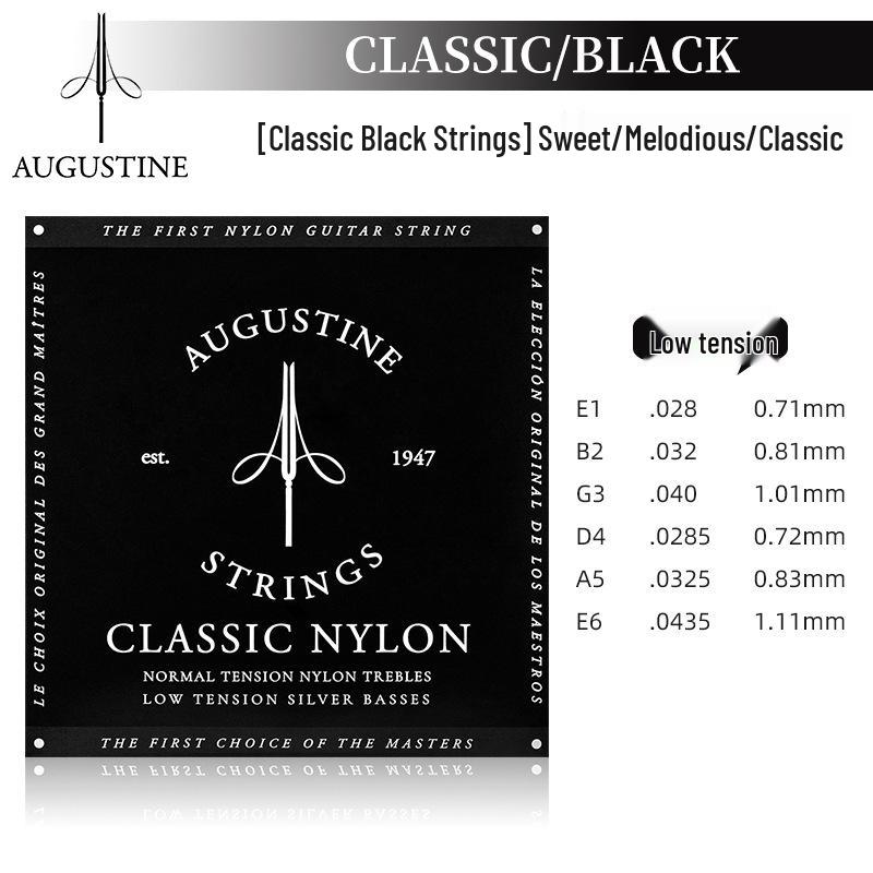 AUGUSTINE Augustine Classic Red Nylon Guitar Strings Set - Treble & Bass Tension