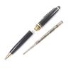 Excellent MONTBLANC Ballpoint pen Meisterstck Classic Pix Black gold  Used