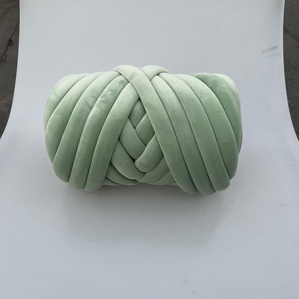 DIY Crystal Velvet Core-Filled Yarn: 3cm Thick Handmade Wool Blanket, Fabric Strip, Pillow, Cat Bed Yarn