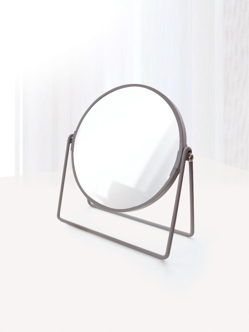 Double-Sided Round Desktop Vanity Mirror with Stand 1ea