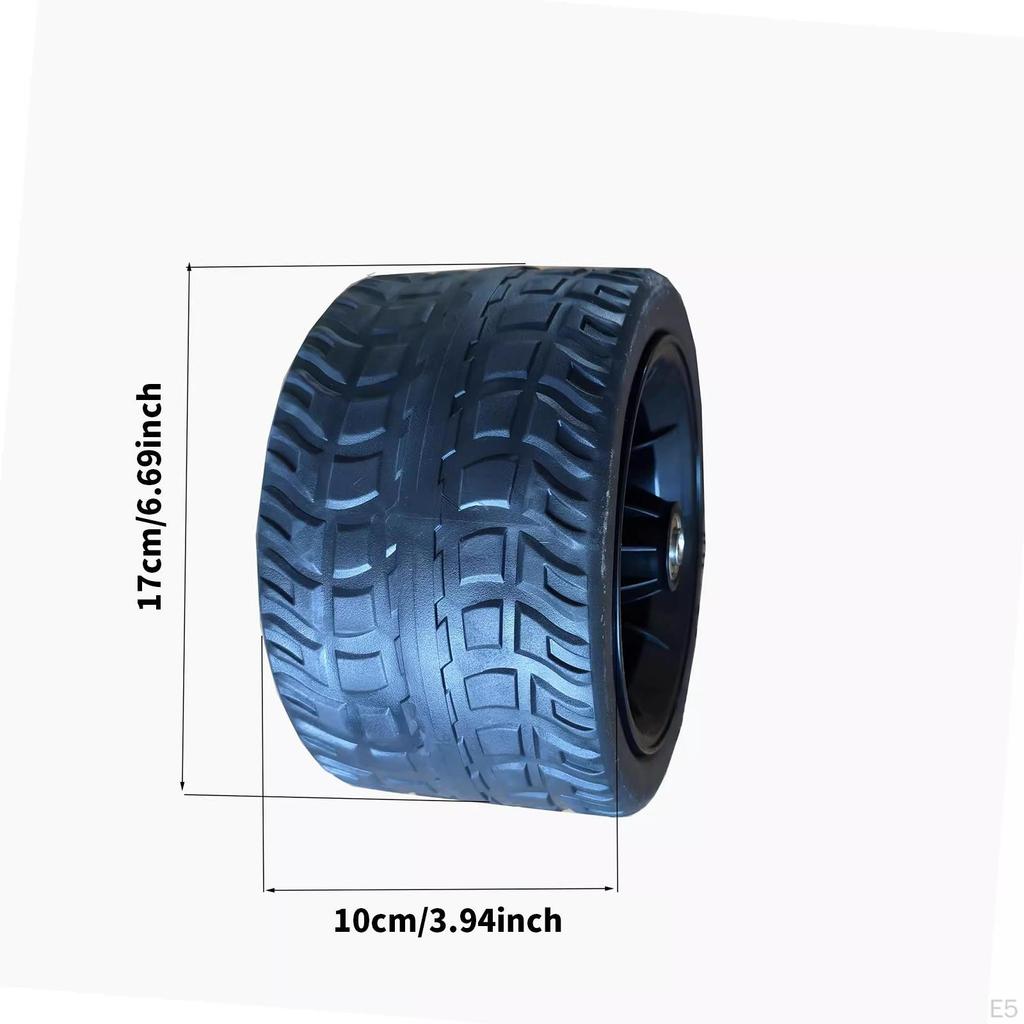 PVC Solid Wheel for Garden Utility Carts Repair Parts Heavy Duty Multifunctional Muddy Terrain