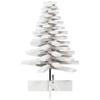VidaXL Arbre de Noël en bois pour décoration blanc 80 cm pin massif, décoration de sapin de Noël en bois, sapin de Noël en 858202