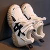 Kids Autumn Winter Soft Sole Sneakers Girls Dad Shoes Boys Retro Running Shoes For Middle And Big Children Casual Sport Footwear