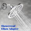 New Copper Shower Head Elbow Adapter 135 Degrees Silver Arm Angle Adapter Shower Heads Extension Pipe