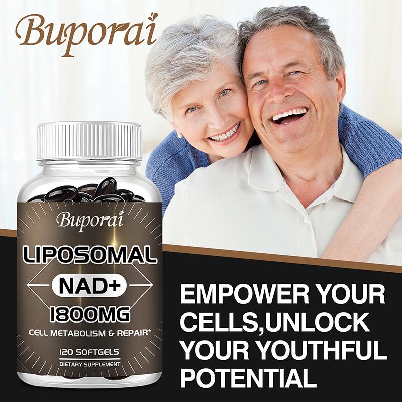 Supliment Lipozomal NAD cu L-Tirozină și Ashwagandha pentru Reparație Celulară și Metabolism Energetic - 120 Capsule Vegetariene
