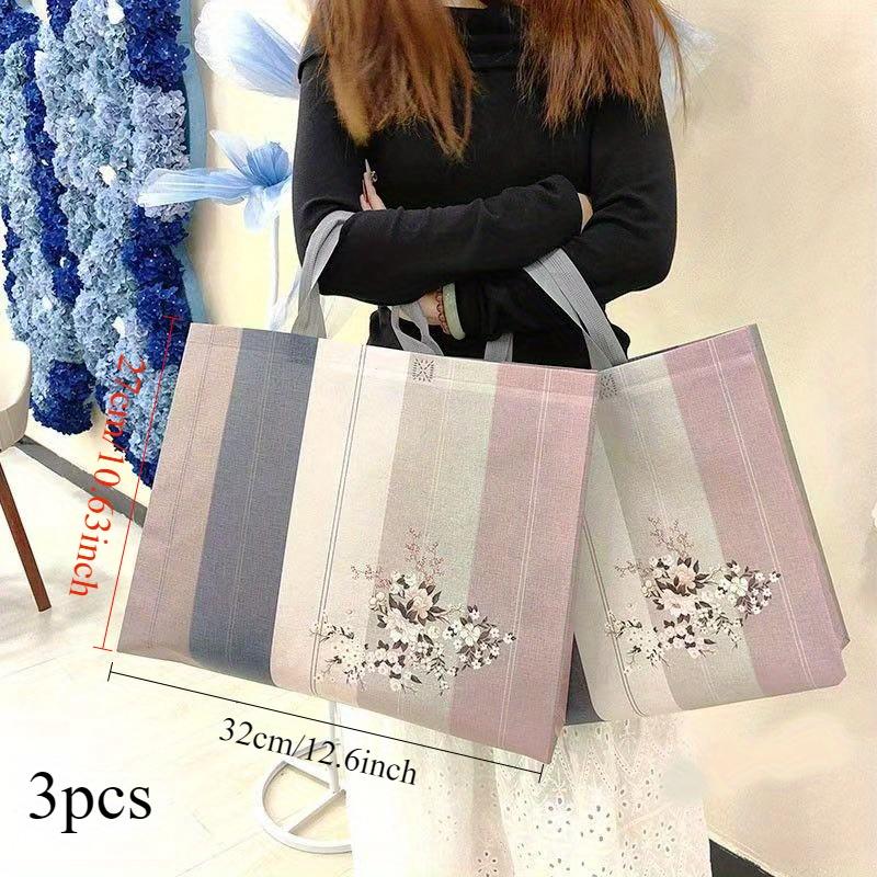 Full Size Colorful Patterns Simple Style, with Handle, for Party Gifts, Wedding Gifts, Birthday Gift Bags, Durable Handbags for Daily Decoration