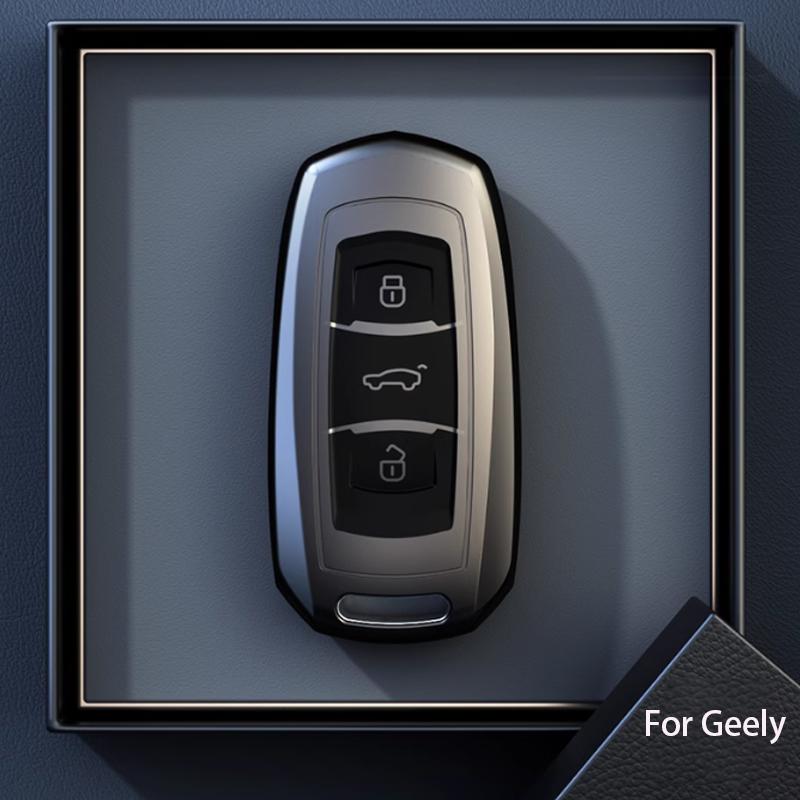 

Titanium Gray For Geely Emgrand 7 Gx3 Atlas Gs Nl3 Emgrand 7 Ex7 Gt Gc9 Smart Remote Car Key Case Cover Fob Keyring Accessories