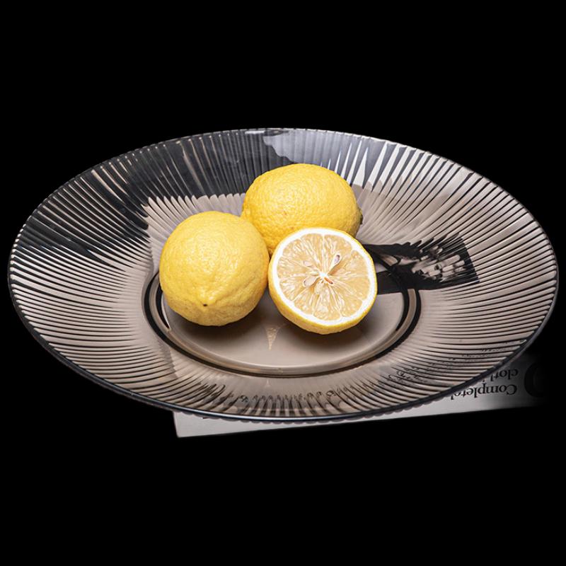 Прозрачная фруктовая тарелка