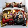 Game King Of Fighters Retro Bedding Set Printed single Comforter Quilt Bed Duvet Cover Pillow Case 3 Pieces Sets Kids Adult Size