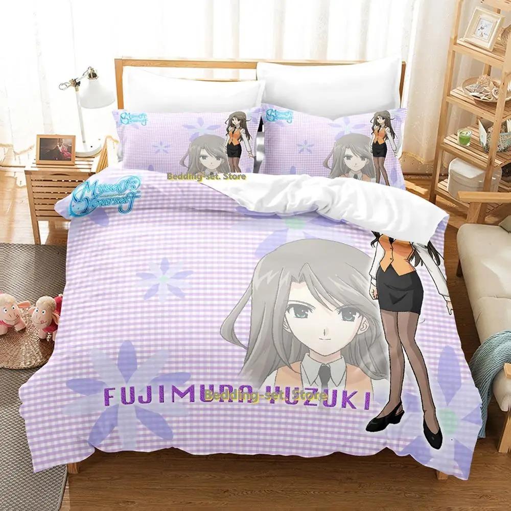 

New Myself ; Yourself Bedding Set Single Twin Full Queen King Size Bed Set Adult Kid Bedroom Duvetcover Sets Anime Bed 70x133cm 2pcs