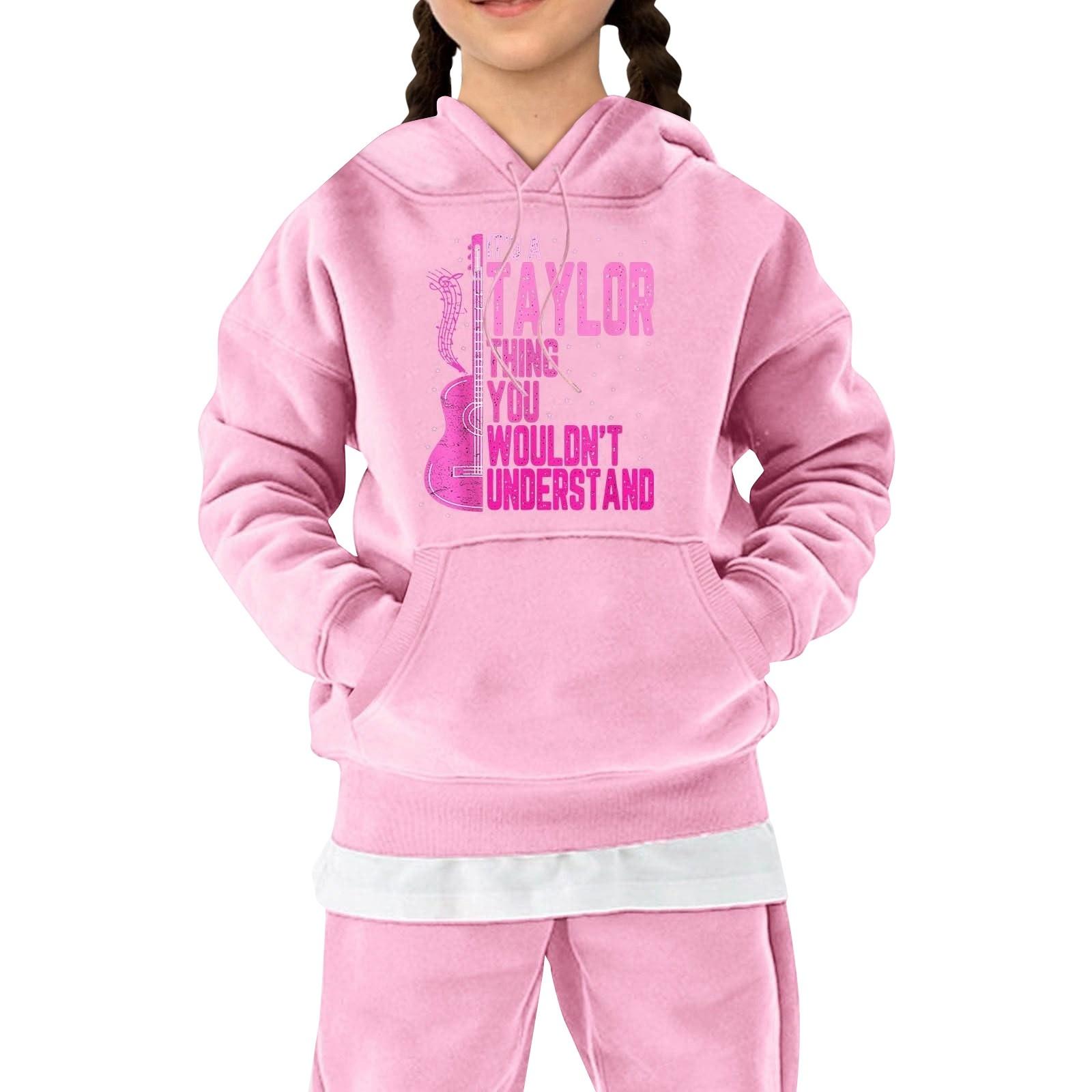 

Детская флисовая толстовка с капюшоном и длинными рукавами на осень и зиму, унисекс, повседневный топ с рисунком из мультфильмов 120 розовый