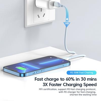 Geeignet für Apple 2.4A Datenkabel, echtes Flüssigsilikonkabel, Datenkabel, Handy USB Schnellladekabel