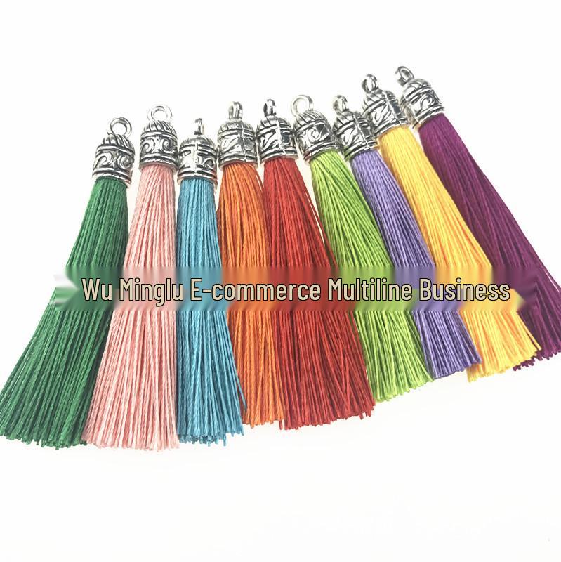6CM Metal Cap Tassel Pendant for DIY Jewelry, Bag, Earrings & Clothing Accessories