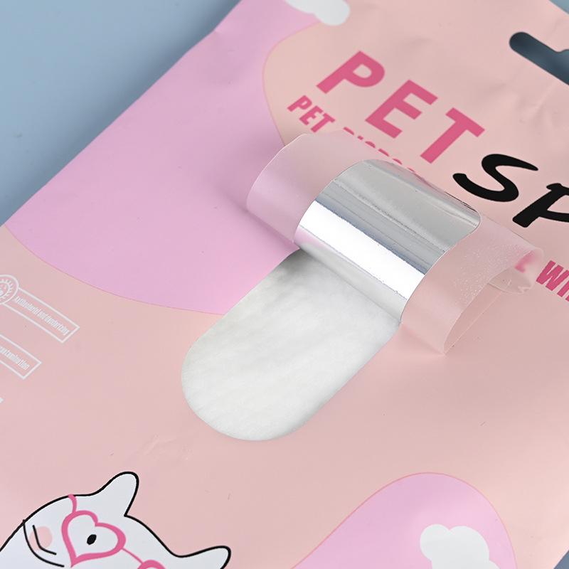 Disposable No-Wash Pet Cleaning Gloves for Dogs & Cats - Dry Bath Deodorizing Wipes