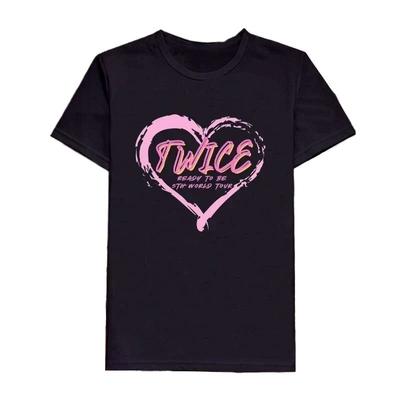 2026 Kpop Twice Süßes T-Shirt Kurzarm Ready To Be Album Foto Druck T-Shirt für Damen TZUYU SANA MINA JIHYO NAYEON MOMO DAHYU