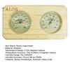 2-in-1-Saunathermometer-Hygrometer für den Innensaunaraum, Holzsauna, Fahrenheit-Temperatur- und Feuchtigkeitsmonitor, Messgerät, Saunazubehör