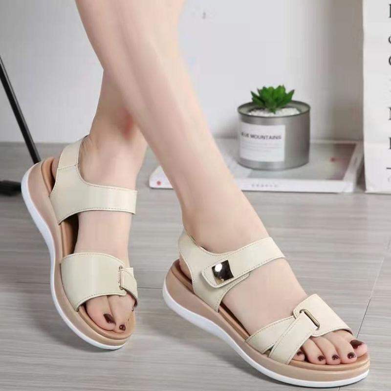 Sandalen für Damen Plateau Keilabsatz Offene Zehen Riemchen hinten Pantoletten Sommer Stadtspaziergang Strandurlaub Freizeit-Sandalen Sandalias Mujer 2025