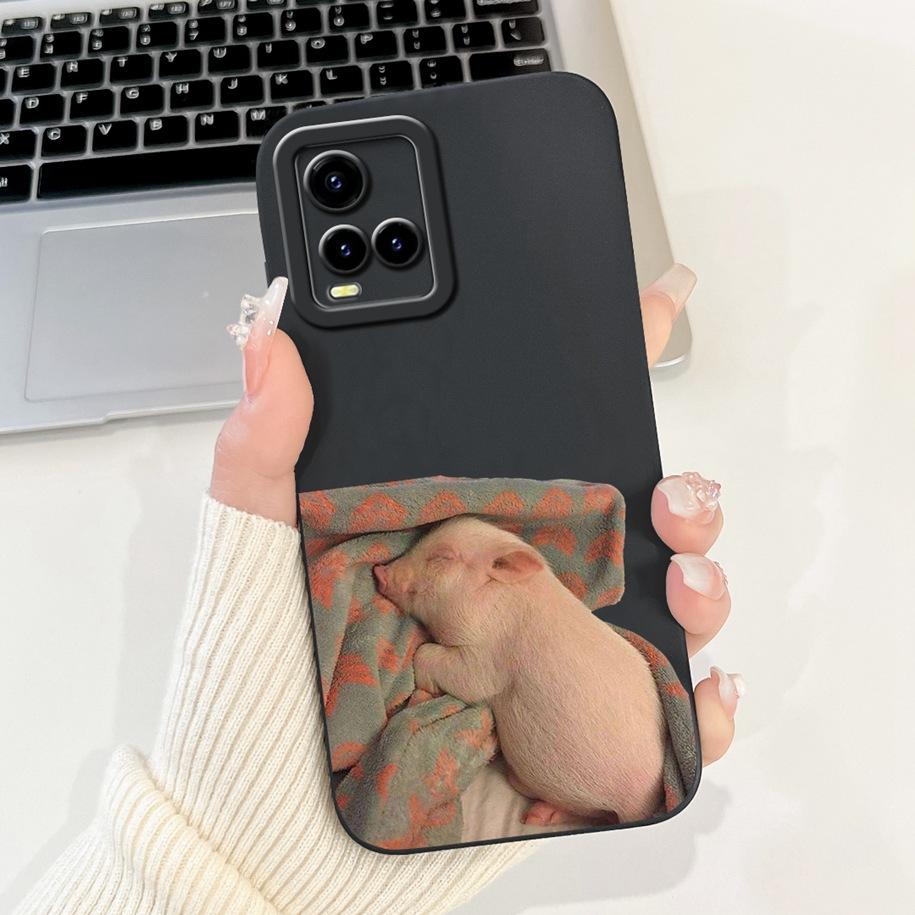 For Vivo Y33s Case V2109 Shockproof Cover Cute Dinosaur Panda Fundas Cases For Vivo Y21 2021 Y21A Y21S Y21T Y33T VivoY33s Bumper