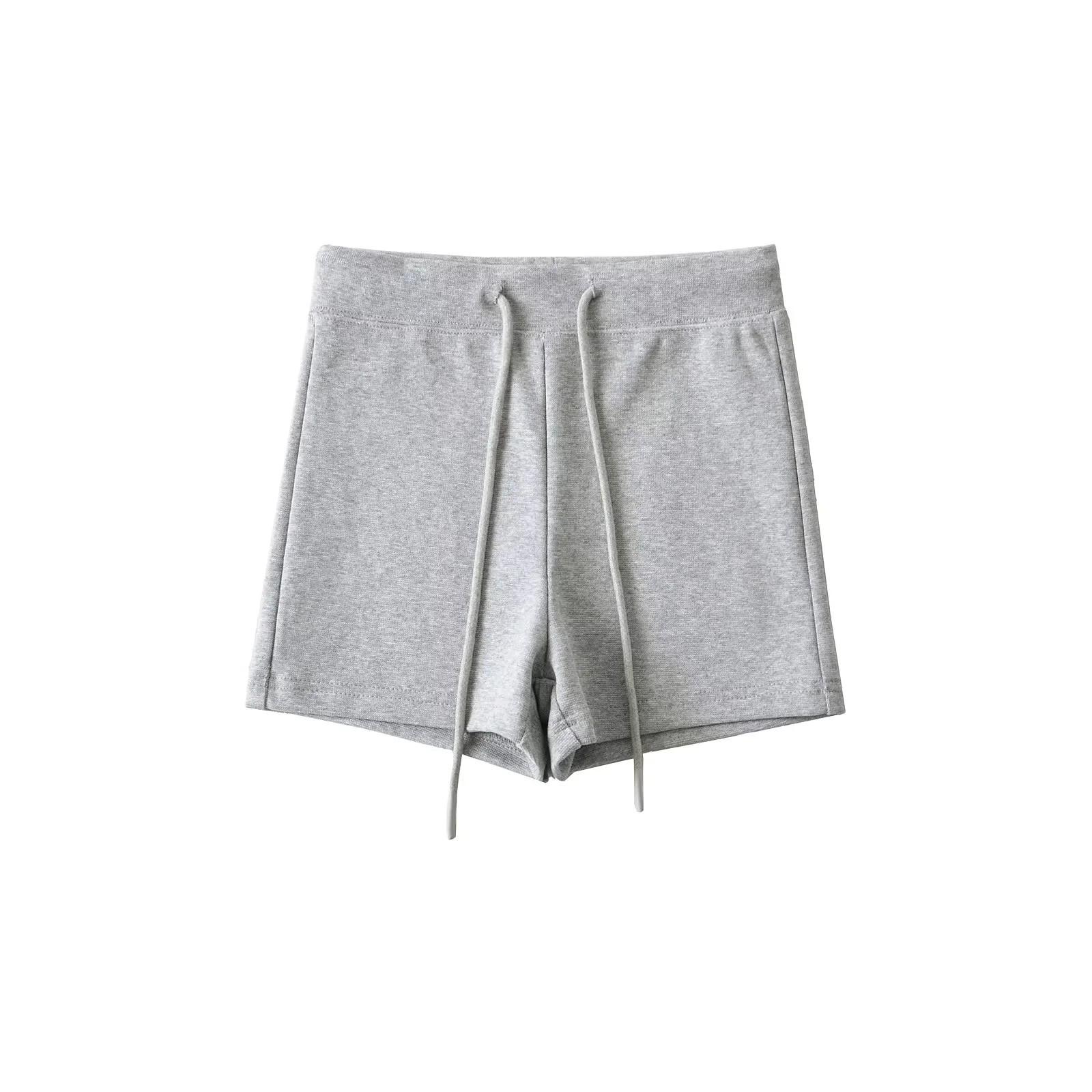 

Пикантные эластичные шорты для йоги с высокой талией - Весна/Лето 2025 M светло-серый