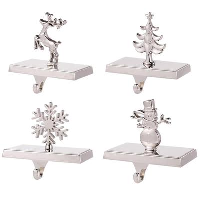 Sturdy Iron Christmas Stocking Hook Nonslip Mantle Hanger for Pub Cafe Shelf Tabletop Xmas Party