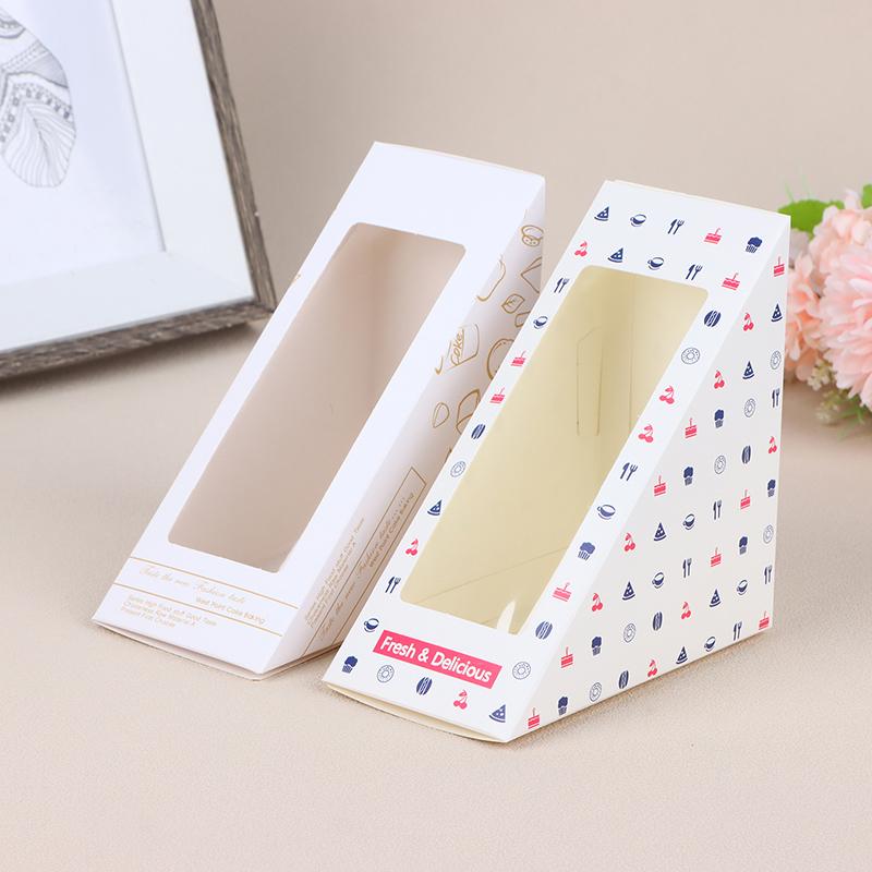 20 Stück Sandwich-Verpackungsbox Toast Backen Gebäck Verpackung Sandwich-Geschenkpapier-Boxen Papier Gebäck Brotbehälter