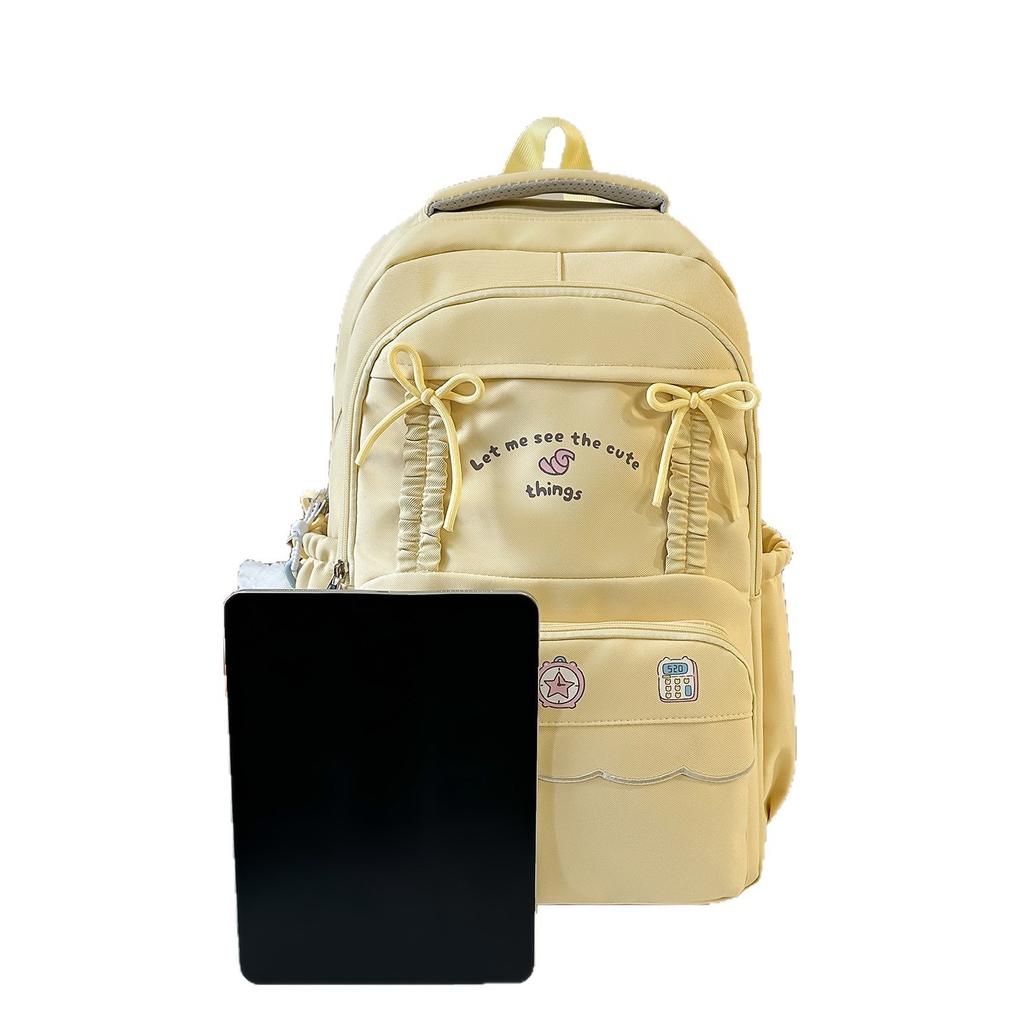 Schoolbag spring new schoolbag female Korean version pain bag high school backpack Japanese ins college style sweet soft girl backpack