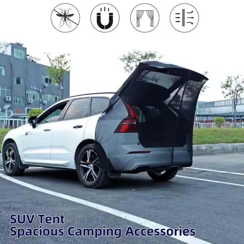 New Car Tailgate Screen, Anti-Mosquito and Anti-Insect Mesh Pocket, Ventilation Trunk Mesh Cover, Outdoor Camping Supplies