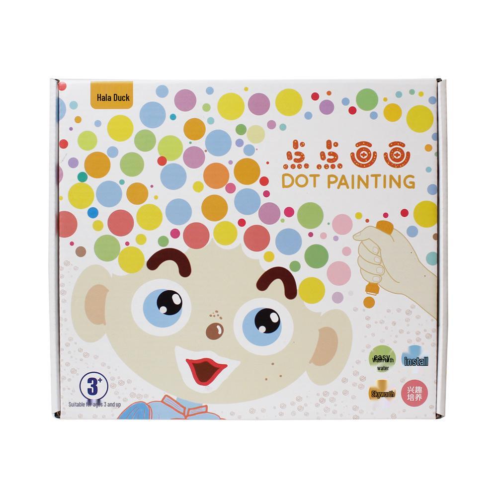 Dot Art Kids' Coloring Book: Pencil Control & Concentration Puzzle for Early Education