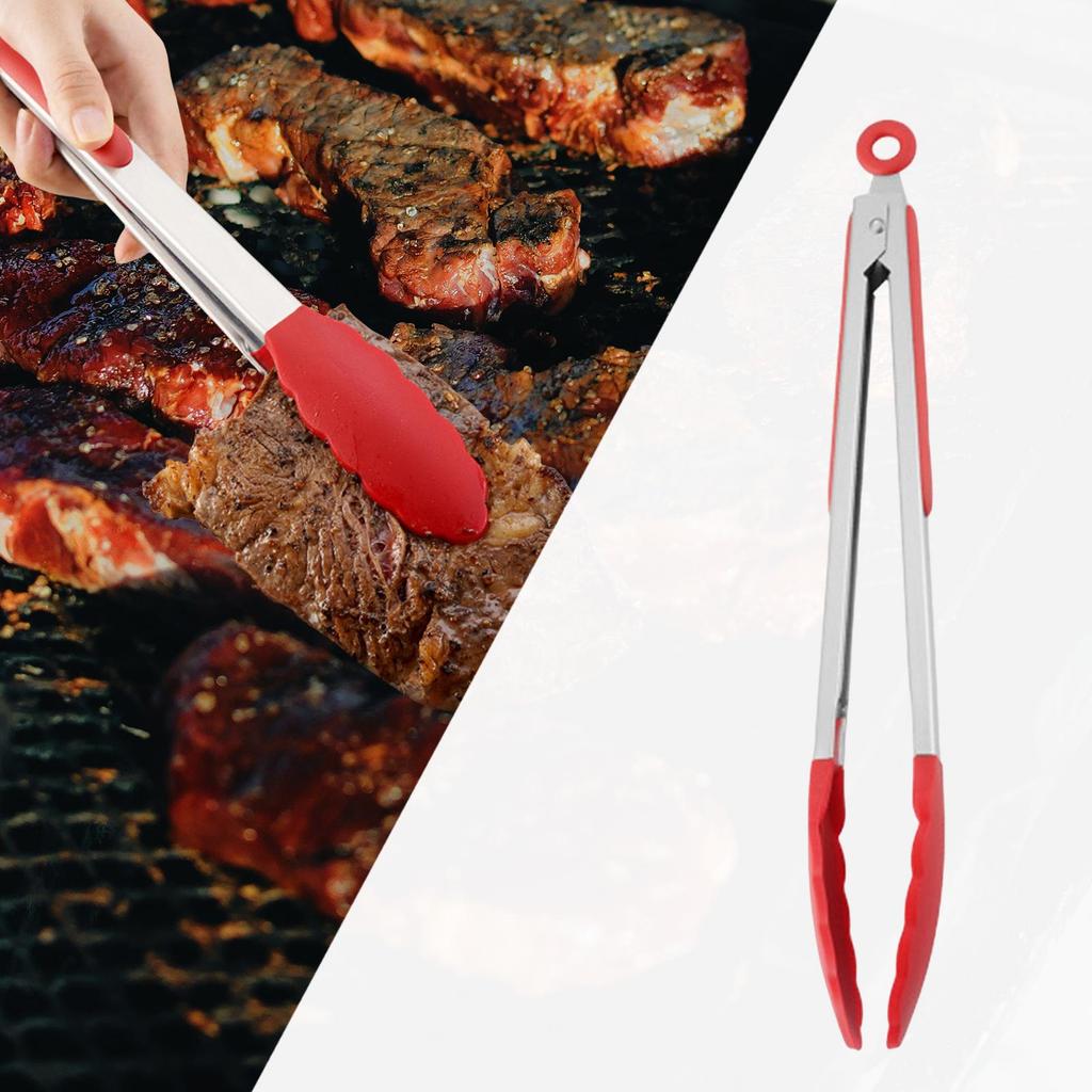 BBQ Grilling Tongs Cooking Bread Clamp Salad Buffet Heavy Duty Salads Tools Food